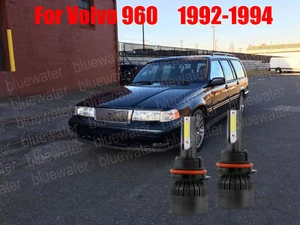 Kit de faros LED para Volvo 960 1992-1994 9004 HB1 6000K bombillas blancas haz alto-bajo - Imagen 1 de 9