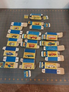 Vintage Matchbox Lesney Box Lot of 15 Poor Shape Ripped 6 55 36 - Picture 1 of 17