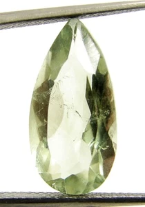 5.65 Ct Natural Green Amethyst Gemstone Stone Pear cut Wire Wrap Stone - 13603 - Picture 1 of 2