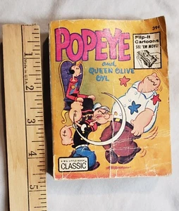 Popeye and Queen Olive Oyl Flip-It Cartoons 5761 Big Little Book 1973 Vintage - Bild 1 von 6