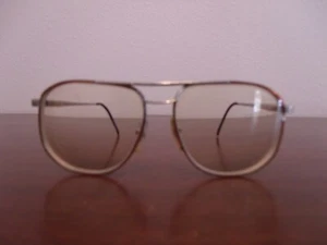 VINTAGE AO AMERICAN OPTICAL Z87 OC-1000 SILVER COPPER FRAME EYEGLASSES - Picture 1 of 3