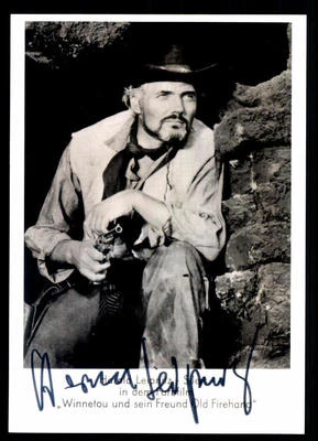 Harald Leipnitz Autogrammkarte bekannt aus Winnetou - Bild 1 von 2