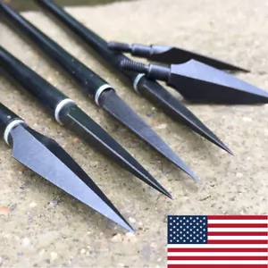 12/20PK Archery Hunting Arrowheads 150gr Broadheads Screw Points Bow Crossbow - Picture 1 of 12