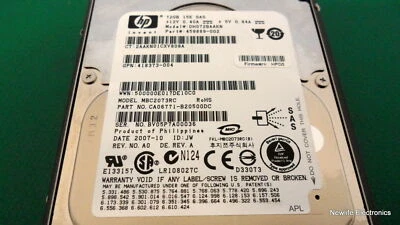 HP DH072BAAKN 72GB 15,000 RPM 2.5 in. SAS HDD 459889-002 - Image 1 of 4