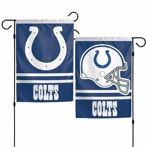 Indianapolis Colts Wincraft NFL 12" x 18" Double Sided Garden Flag FREE SHIPPING Cover