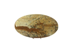 Paesaggio Jaspis Picture Jasper Cabochon 44,8x24,9 mm 50 ct. N. U27465 - Foto 1 di 2