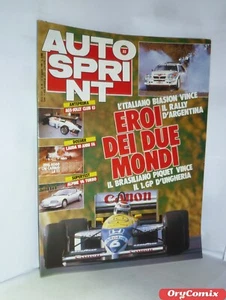 AUTO SPRINT - N. 33 - 12-18 AGOSTO 1986 - EROI DEI DUE MONDI - RIVISTA BUONA - Imagen 1 de 2