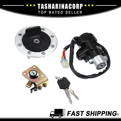 Pieza de 3 Interruptor de Encendido Tapa de Gas Combustible Bloqueo de Asiento apto para Suzuki GSX600 GSX1200 Foto 1 de 4