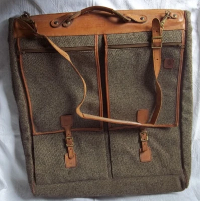 Hartmann Tweed Leather Hanging Garment Travel Bag Luggage Shoulder Strap - Image 1 of 4
