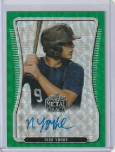 2020 Leaf Metal Draft Nick Yorke GREEN WAVE Auto Rc #d 2/5 Redsox - Picture 1 of 2