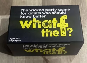 What The F? WTF The Wicked Party Game For Adults Who Should Know Better Cards - Picture 1 of 5