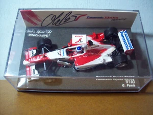 1/43 MINICHAMPS AM26643 TOYOTA EDITION TOYOTA TF103 2003 OLIVIER PANIS SIGNED - Picture 1 of 5