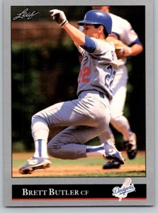 1992 Leaf #186 Brett Butler - Picture 1 of 2