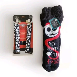 Disney Nightmare Before Christmas Jack Skellington Suspenders & Socks  - Picture 1 of 10
