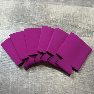 Fuschia Blank Collapsible Can Cooler Koozies 6-Pack NEW Drink Holder Event - Picture 1 of 1