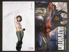 ULTIMATUM #1 VARIANT SIGNED DANNY MIKI W MAGNETO FINCH POSTER 2008 1 OWNER MCU🔥