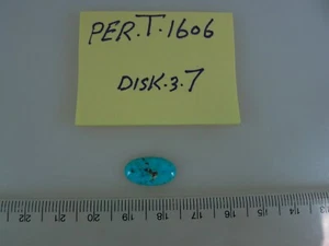 Persischer Türkis 100% Natur 1 ovaler Cabochon 3,00 TCW - Bild 1 von 2