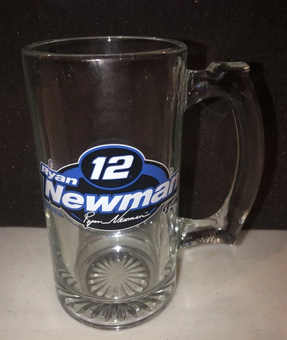 Ryan Newman Glass Beer Mug Nascar #12 Good Condition! Cover