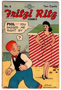 1949 Fritzi Ritz Comics #6 United Features Ernie Bushmiller Art GGA - Picture 1 of 2