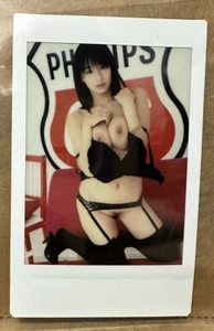 Hana Haruna Topless Black Bra Panty Phillips Route 66 Sign Cheki Photo JAV 1/1👀 - Picture 1 of 1