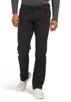 NWT DIESEL Sz33X32 LARKEE STRAIGHT LEG STRETCH JEANS IN RM034 BLACK - Image 1 of 4