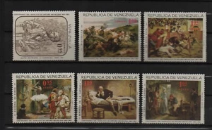 Venezuela: 1966; Scott 899-901, C927-C929 set + F.D.C (2) paintings... VZ1735 - Picture 1 of 2