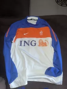 Nike Nederland KNVB National Soccer Team 2010 Player Issue Training Pullover L - Picture 1 of 8