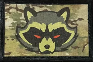Subdued Multicam Trash Panda Morale Patch Tactical Army - Picture 1 of 12