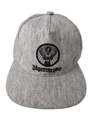 Gorra de béisbol gris con logotipo oficial de Jagermeister gorra SNAPBACK Foto 1 de 4