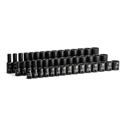 Capri Tools 3/8 in. Drive Shallow/Semi-Deep/Deep Impact Socket Set, MM, 45-Pc - Image 1 of 4