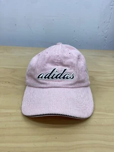 Vintage Adidas Originals Pink Cotton Corduroy Adjustable Baseball Cap - Picture 1 of 7