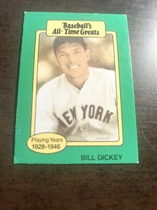 ⚾️1987 Hygrade Baseball's All-Time Greats Bill Dickey New York Yankees C136 - Picture 1 of 12