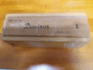 Vintage Set of 28 Dominoes Double Six In Original Dovetail Wooden Box! - Picture 1 of 6