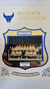 Official Oxford United Christmas card 1985 - Picture 1 of 1