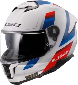 LS2 Helmets Stream II Motorcycle Helmet (Vintage Gloss White/Blue/Red) (Large) - Bild 1 von 6