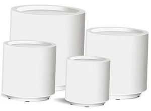 13/11/9/7 Inch Large Planters for Outdoor Plants, Plastic Flower Pots for - Picture 1 of 8