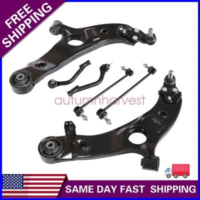 6PCS Front Lower Control Arms Suspension Kit For Hyundai Santa Fe 2013-2014 USA - Image 1 of 4