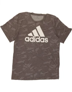 ADIDAS Mens Graphic T-Shirt Top XL Grey Camouflage CF09 - Picture 1 of 3