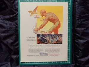 1942 PRINT AD MCDONNELL AIRCRAFT CORPORATION WWII - Bild 1 von 1