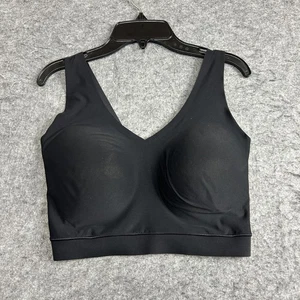 Sujetador Chantelle Top Mujer XL/2XL Negro Suave Elástico Acolchado Cuello en V Bralette - Imagen 1 de 4