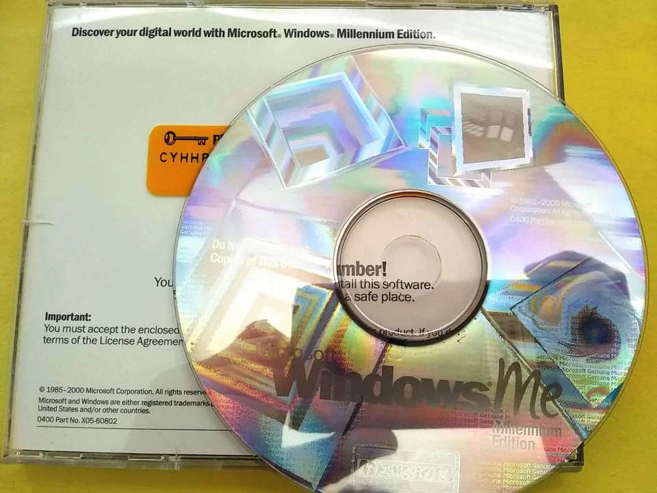 Microsoft Windows Millennium Edition Full Version w/ 3 Product Keys for 3 PCs - Image 1 of 1
