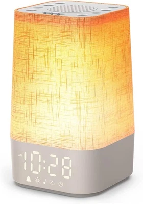 Wake Up Light Sunrise Alarm Clock Digital Bedside Clock Dimmable Night Light - Image 1 of 4