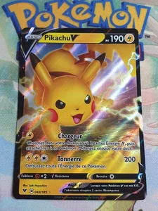 CARTE POKEMON PIKACHU V 043/185 - Photo 1/2