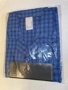 New Men’s Covington Pajama Set Plaid Small 34-36 Long Sleeve Top & Pants - Picture 1 of 5