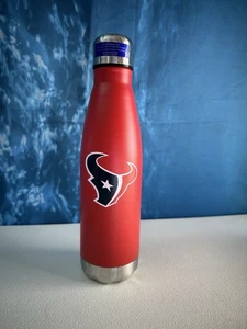 Houston Texans NFL Football 16 oz Red Stainless Steel Bottle Vacuum Travel - Picture 1 of 13
