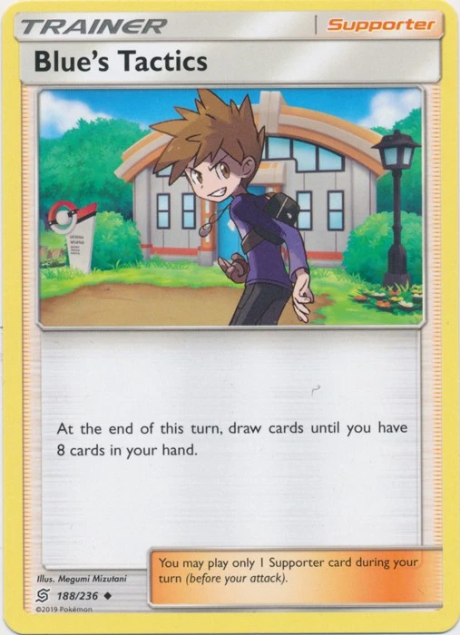 4x NM-Mint Blue's Tactics - 188/236 - Uncommon Pokemon Unified Minds - Image 1 of 1