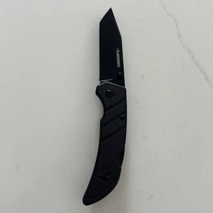 Husky Knife 4” Close with black Nylon Handle sport design tanto blade - Picture 1 of 12