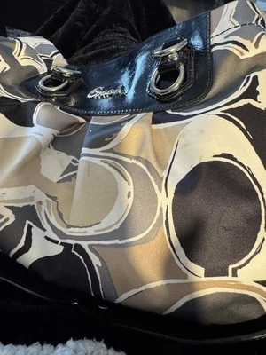 Coach Ashley Signature Sateen Large Satchel Handbag F17644 - Image 1 of 4