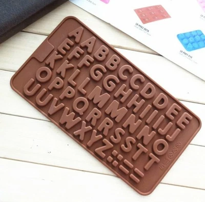 Alphabet Chocolate Cake Mould Fondant Silicone Biscuit Mould For Birthday  - Image 1 of 4