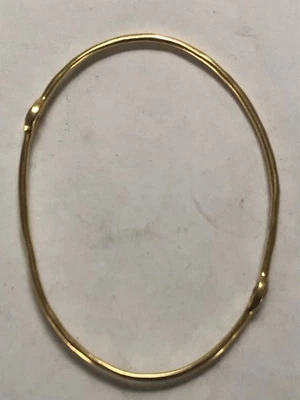 Ippolita 18K Yellow Gold w/2 Yellow Citrine Stones Bangle Bracelet - Image 1 of 4